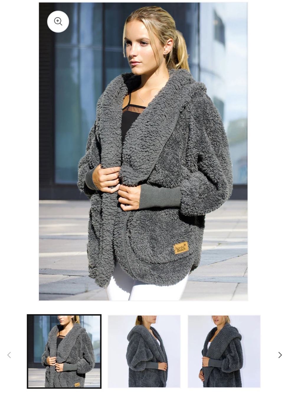 Nordic Beach Wrap- Koala Gray